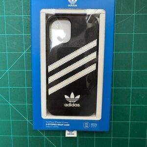 Adidas Trefoil Black and White iPhone 12 Mini Case